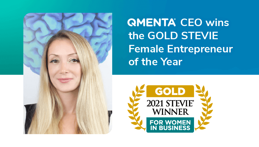 QMENTA CEO Vesna Prchkovska wins Gold Female Entrepreneur of the Year in the 2021 STEVIE AWARDS FOR WOMEN IN BUSINESS